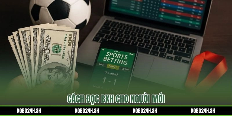 Bảng xếp hạng bóng đá qua cột điểm và hiệu số